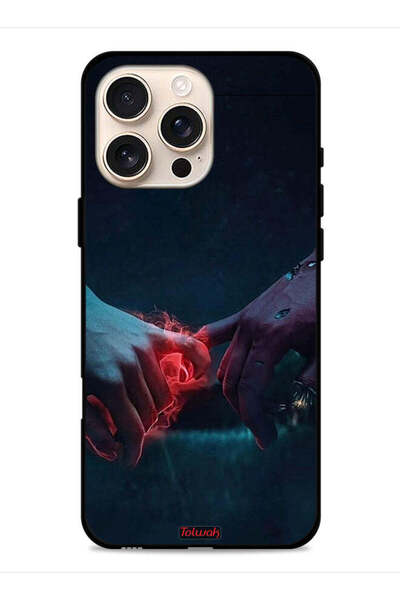 Tolwak غطاء حماية لجهاز Apple iPhone 16 Pro Max - يدين محترقتين