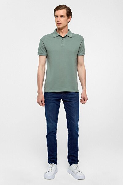 SÜVARİ Su Yeşili Slim Düz Polo Yaka Tişört