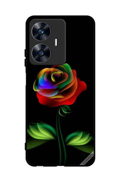 Covernex غطاء حماية لهاتف Realme C55 بلون قوس قزح وردي