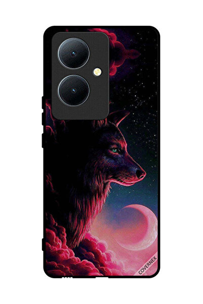 Covernex غطاء حماية لهاتف Vivo Y78+ 5G برسومات الذئب