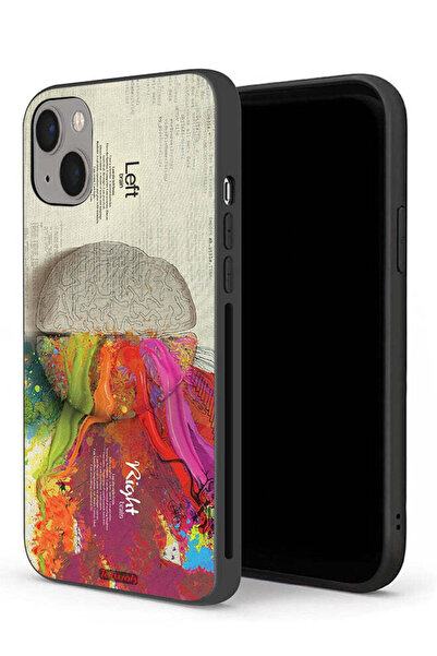 Tolwak جراب حماية لجهاز Apple iPhone 13 mini - عمل فني تجريدي لعلم الدماغ