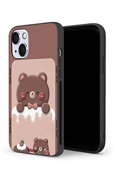 Tolwak غطاء حماية لجهاز Apple iPhone 14 Plus بتصميم دب الفراولة