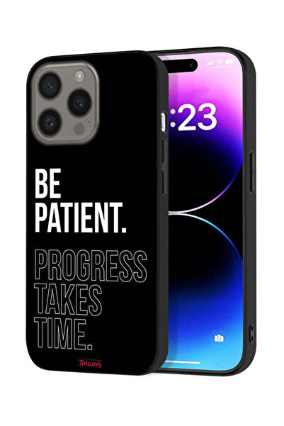 Tolwak غطاء حماية لجهاز Apple iPhone 15 Pro - كن صبورًا، فالتقدم يستغرق وقتًا