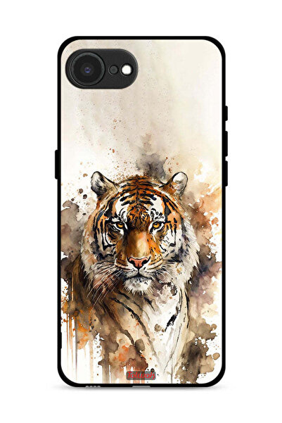 Tolwak غطاء حماية لجهاز Apple iPhone 16e بتصميم فن تجريدي من جلد الفهد