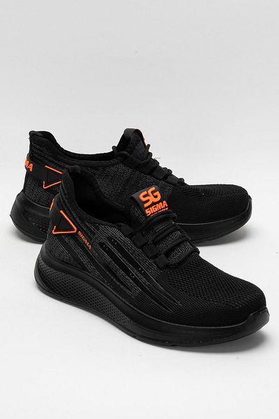 Liger Men's Knitwear Sneaker Comfortable Breathable Odorless Sports Shoes Black