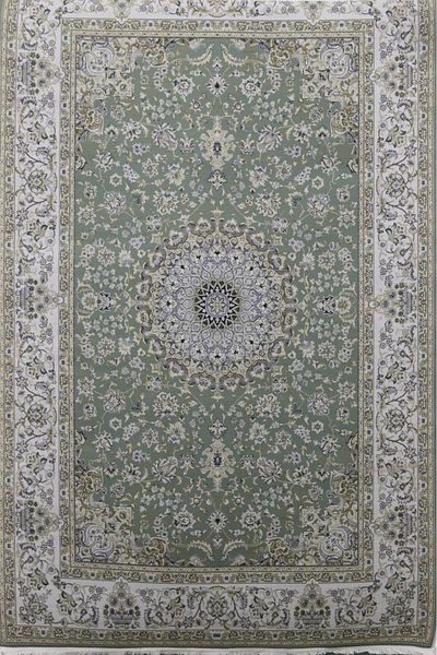 Alkaffary Light green Bashayer carpet