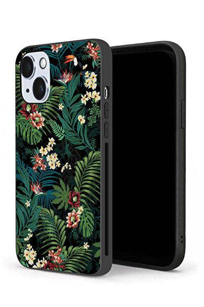 Tolwak غطاء حماية لجهاز آيفون 14 من آبل بنقشة أوراق استوائية