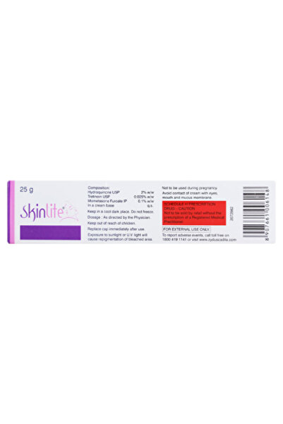 ajanta Zydus Hydroquinone + Tretinoin + Mometasone Furoate Skinlite Cream
