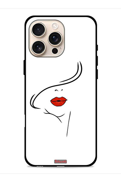 Tolwak غطاء حماية لجهاز Apple iPhone 16 Pro Max بتصميم وجه فتاة