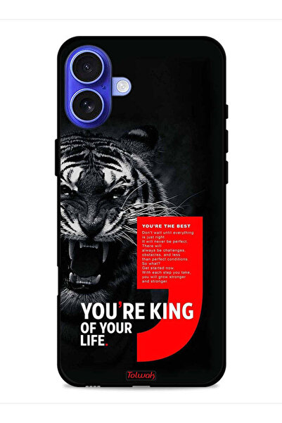 Tolwak غطاء حماية لجهاز Apple iPhone 16 أنت ملك حياتك
