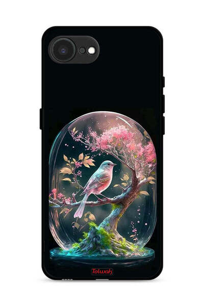Tolwak غطاء حماية لجهاز Apple iPhone 16e بتصميم Bird In Jarr