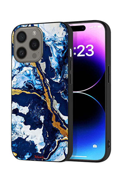 Tolwak غطاء حماية لجهاز Apple iPhone 15 Pro Max بنمط فني مزخرف بنسيج خلل