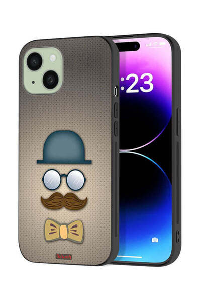 Tolwak Apple iPhone 15 Plus Protective Case Cover ManS Head Art