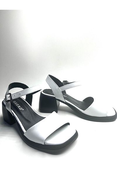 NEWGÜLTEKİN Genuine Leather Lightweight Poly Sole Soft Ankle Buckle Very Stylish Sandals