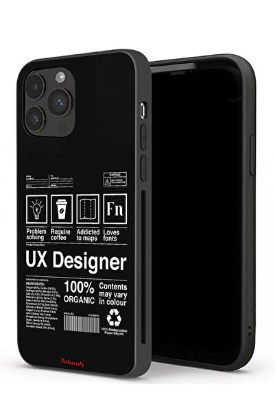Tolwak جراب حماية لجهاز Apple iPhone 13 Pro Max، ملصق مصمم تجربة المستخدم