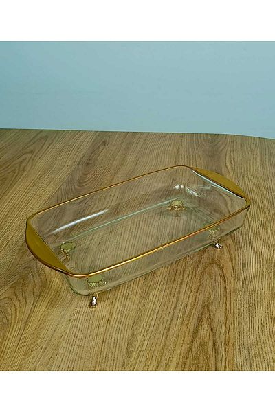 Elta Collection Mini Pedestal Presentation Service and Deep Pyrex
