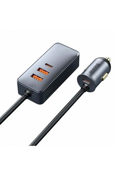 Baseus Charger 2x Usb, 2x Type-c, Fast Charging, 120w - Share Together (CCBT-A0G) - Gray