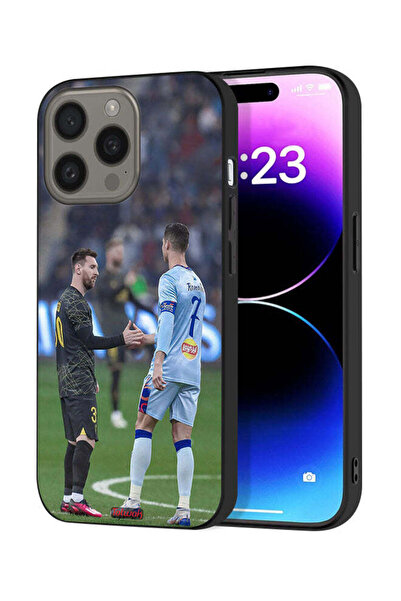 Tolwak غطاء حماية لهاتف آيفون 15 برو من أبل ميسي ورونالدو