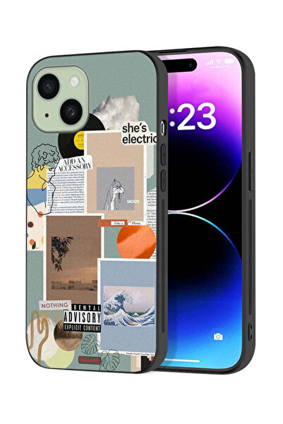 Tolwak Apple iPhone 15 Plus Protective Case Cover She Is Electric