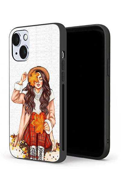 Tolwak غطاء حماية لجهاز آيفون 14 من آبل يحمل صورة أوراق الخريف