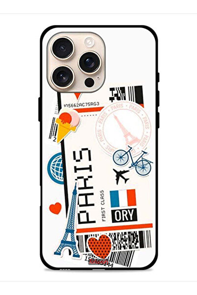 Tolwak غطاء حماية لجهاز Apple iPhone 16 Pro Max ملصق باريس