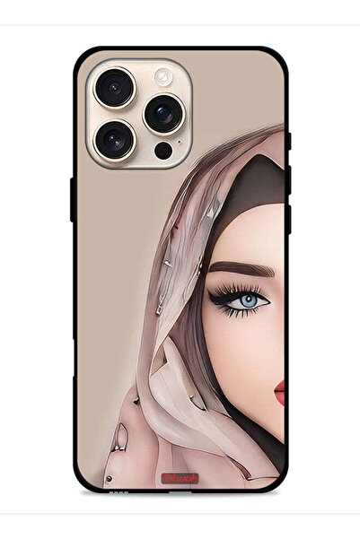Tolwak غطاء حماية لجهاز Apple iPhone 16 Pro Max بتصميم فتاة نصف الوجه