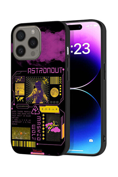 Tolwak غطاء حماية لجهاز Apple iPhone 15 Pro، ملصق رائد فضاء