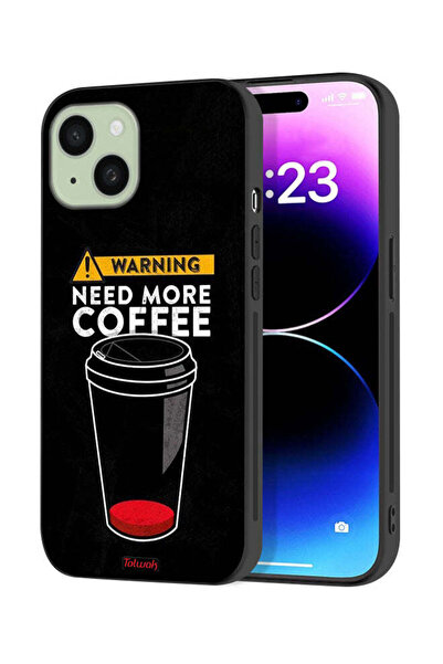 Tolwak غطاء حماية لجهاز Apple iPhone 15 Plus - هل تحتاج إلى المزيد من القهوة؟