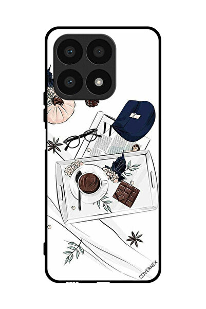 Covernex غطاء حماية لهاتف Honor X8a - فن القهوة والشوكولاتة