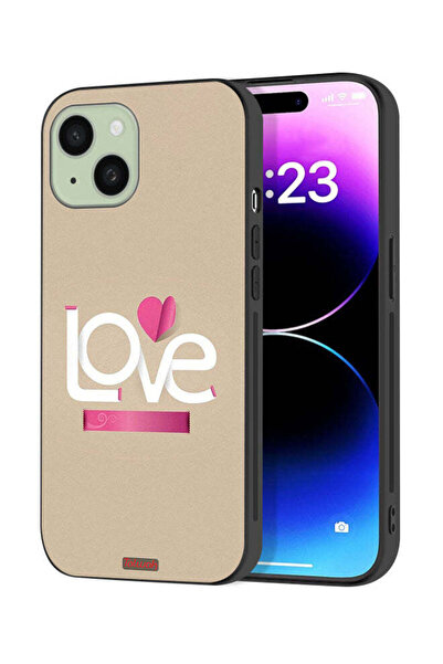 Tolwak Apple iPhone 15 Plus Protective Case Cover Love Art