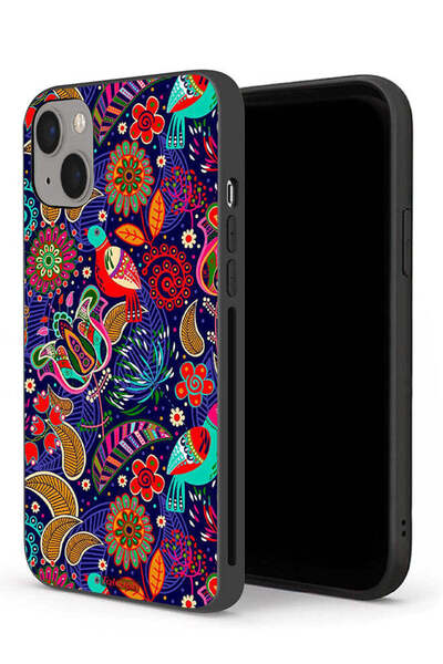 Tolwak جراب حماية لجهاز Apple iPhone 13 mini بنقشة طيور وزهور