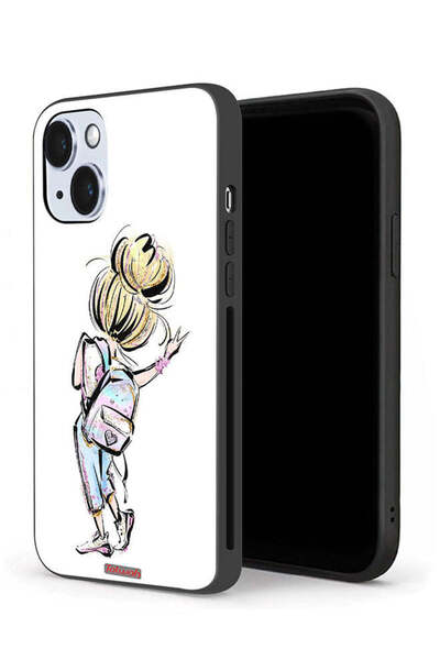 Tolwak جراب حماية لجهاز Apple iPhone 14 Plus بتصميم فتاة العودة إلى المدرسة