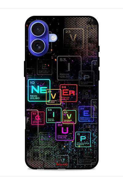 Tolwak غطاء حماية لجهاز Apple iPhone 16 - فن Never Give Up