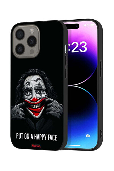 Tolwak غطاء حماية لجهاز Apple iPhone 15 Pro بتصميم وجه سعيد