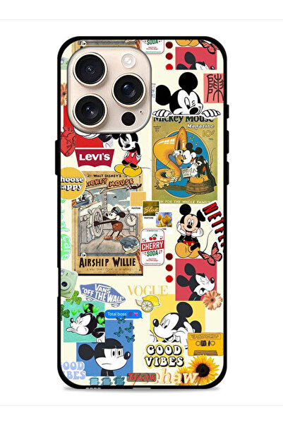 Tolwak غطاء حماية لجهاز ابل ايفون 16 برو ماكس مع ملصقات ورسومات هابي