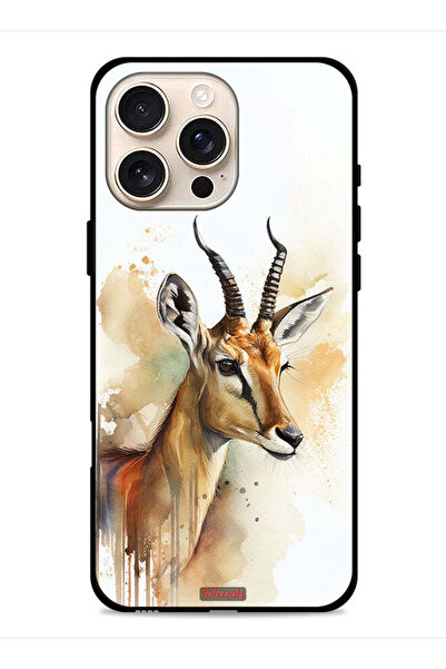 Tolwak غطاء حماية لجهاز Apple iPhone 16 Pro Max بتصميم فن تجريدي من الغزلان