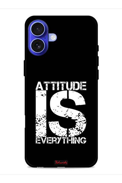 Tolwak غطاء حماية لجهاز Apple iPhone 16 - Attitude Is Everything