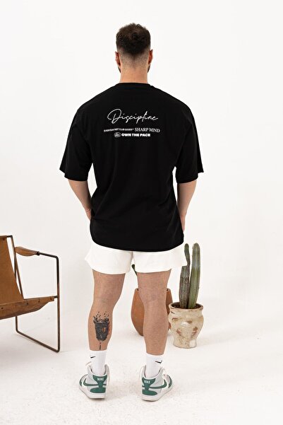QUİCKPREP Oversize Λευκό T-Shirt – Ανδρικό Casual Sports Style (Discipline Printed)