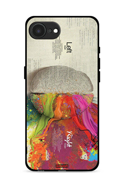 Tolwak غطاء حماية لجهاز Apple iPhone 16e بتصميم تجريدي لعلم الدماغ