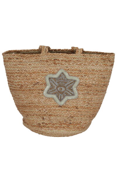 Generic حقيبة ترمس من قماش الكانفاس من معرض السيف، 48 × 33 سم - بني فاتح