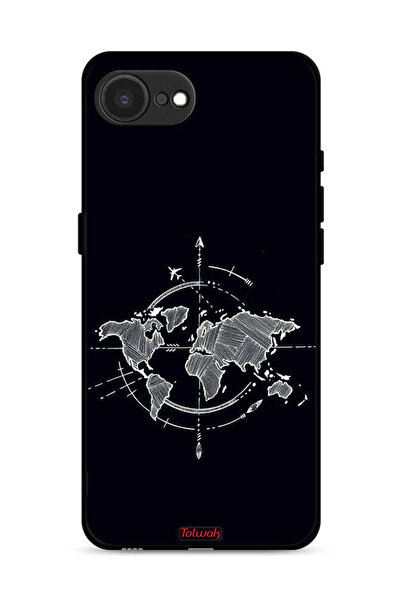 Tolwak غطاء حماية لجهاز Apple iPhone 16e بتصميم فن البوصلة