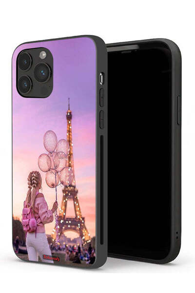 Tolwak جراب حماية لهاتف Apple iPhone 13 Pro Max - فتاة تحمل بالونات