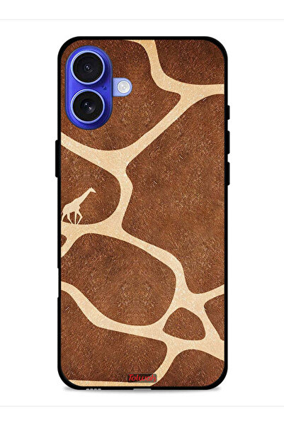 Tolwak غطاء حماية لجهاز Apple iPhone 16 Plus على شكل جلد الزرافة