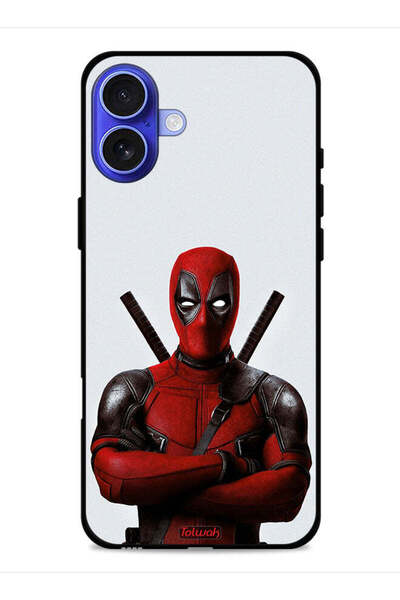 Tolwak غطاء حماية لجهاز آيفون 16 من آبل بتصميم ديدبول