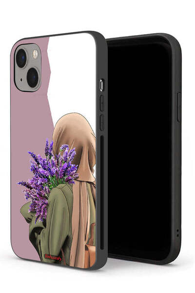 Tolwak غطاء حماية لجهاز Apple iPhone 13 mini يحمل زهرة