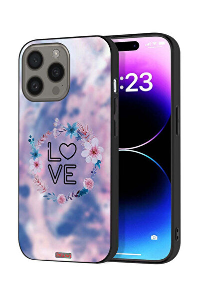 Tolwak غطاء حماية لجهاز Apple iPhone 15 Pro بتصميم خاتم زهور الحب