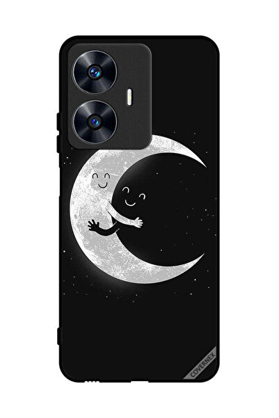 Covernex غطاء حماية لهاتف Realme C55 عناق القمر والسماء المظلمة