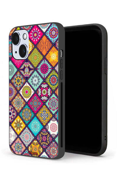 Tolwak جراب حماية لجهاز Apple iPhone 14 Plus بنمط مربعات ماندالا