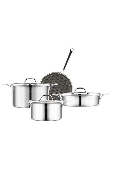 Karaca Ceramica Steel 3Ply Edelstahl-Kochgeschirr-Set