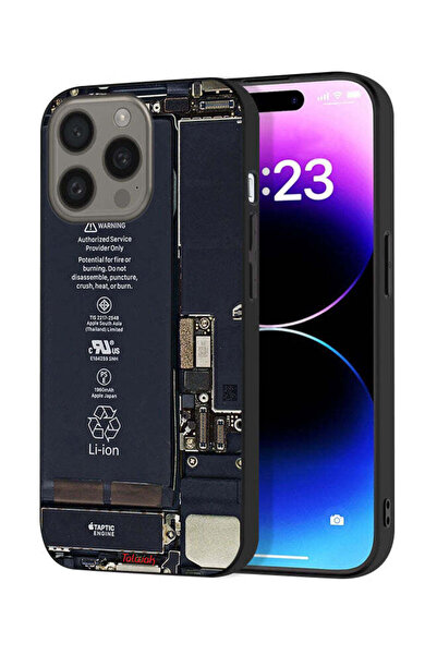Tolwak غطاء حماية لهاتف Apple iPhone 15 Pro Max بنمط دائرة الهاتف